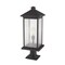 Z-Lite Portland 1 Light Outdoor Pier Mounted Fixture, Oil Rubbed Bronze And Clear Seedy 531PHBXLR-533PM-ORB - alternate 5
